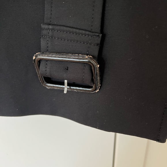 Club Monaco Black Trench Coat - Picture 6 of 8